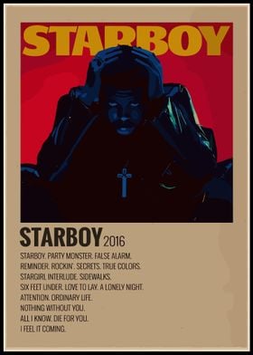 The Weeknd Starboy Album Cover