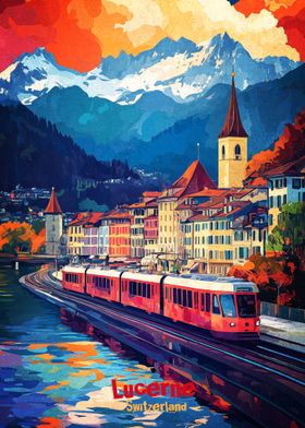 Lucerne Art Poster