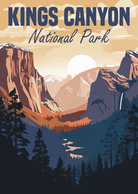 Kings Canyon National Park Poster