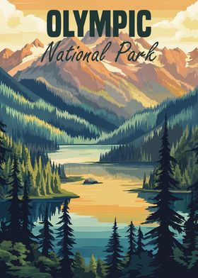 Olympic National Park Poster