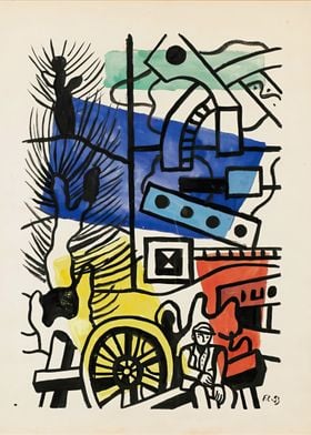 La Ville by Fernand Leger 1953