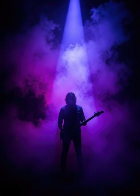 Silhouette of a Guitarist