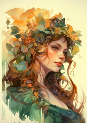 Floral Crown Woman