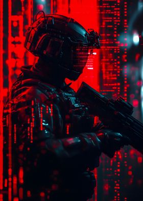 Cyberpunk Soldier