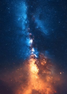 Milky Way Galaxy Night Sky