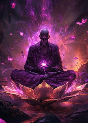 Purple Monk Meditation