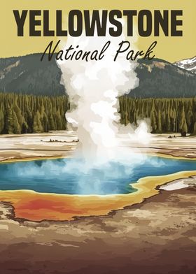 Yellowstone National Park Poster