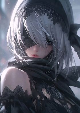 2B Anime Character Art