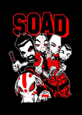 SOAD Band Cartoon