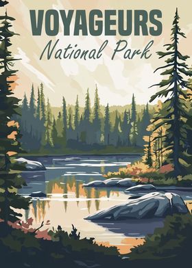 Voyageurs National Park Poster