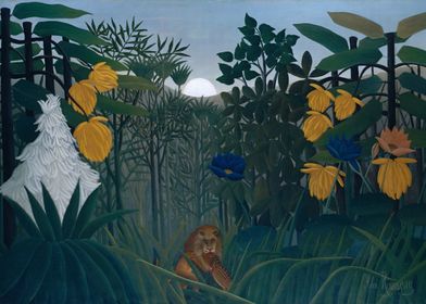 The repast of the lion - Henry Rousseau