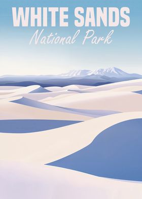 White Sands National Park Poster