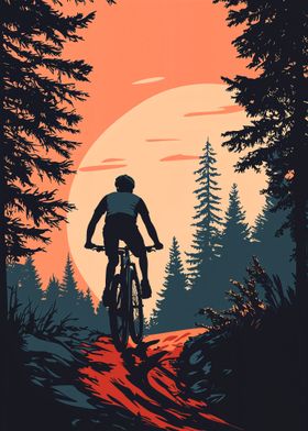 Mountain Biking Sunset