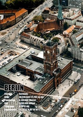 Berlin Cityscape Aerial View