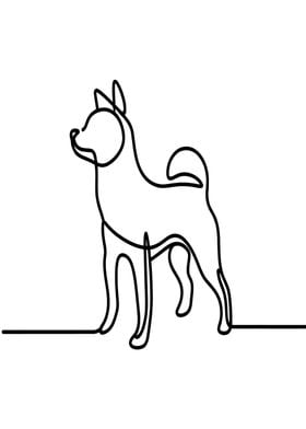 Dog Line Art