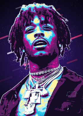 Lil Uzi Vert 80s Retro Art