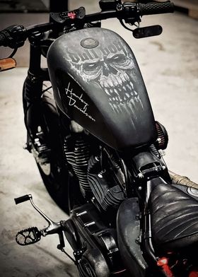 Harley Davidson Skull Motorcycle