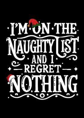 Naughty List Christmas Design