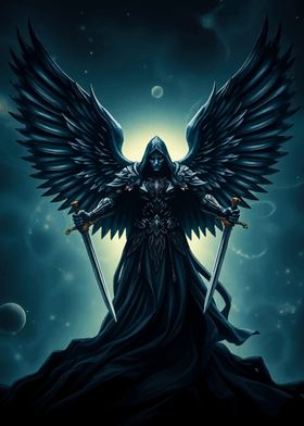 Dark Angel with Swords