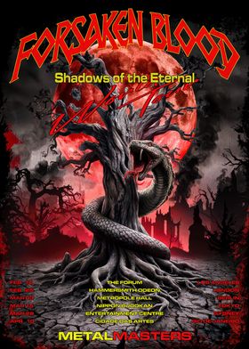 Forsaken Blood Tour Poster