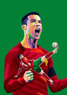 Cristiano Ronaldo Pop Art