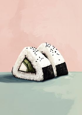 Onigiri with Sesame Seeds