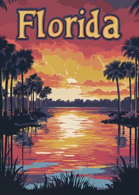 Florida Sunset Landscape