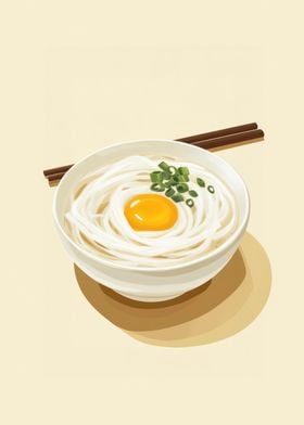 Udon Noodles with Egg