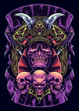 Ronin Skull Illustration