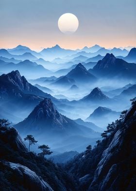 Misty Mountain Range