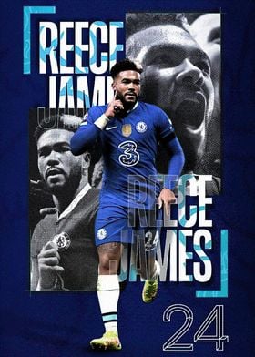 Reece James Chelsea Football Poster