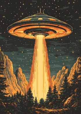 UFO Over Forest