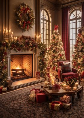 Christmas Fireplace Decor