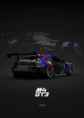 BMW M4 GT3 Race Car Number 1