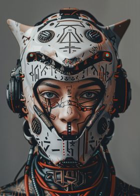 Cyberpunk Cat Helmet