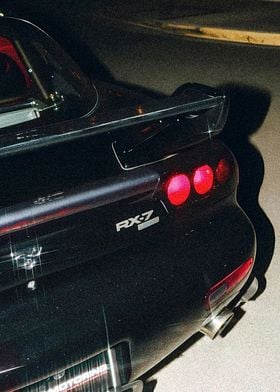 Black Mazda RX7