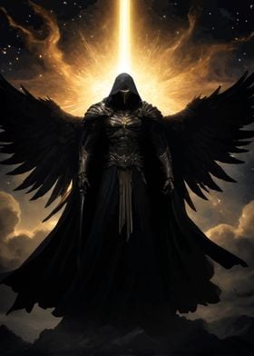 Dark Angel with Wings