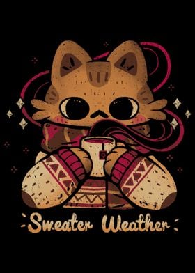 Cute Sweater Weather Cat