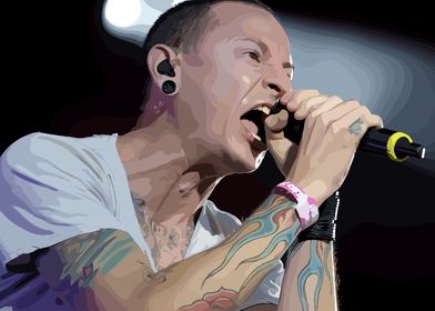 Chester Bennington Singing