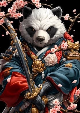 Panda Samurai Warrior