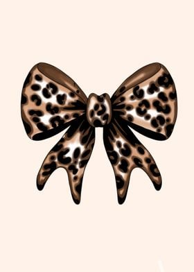 Leopard Print Bow