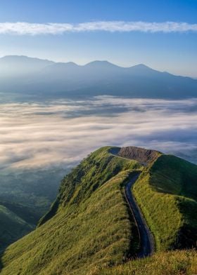 Mountain Road Above Clouds