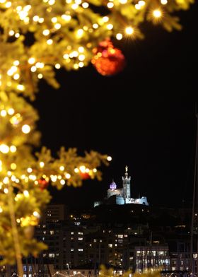 Christmas Lights &  Notre Dame de la Garde