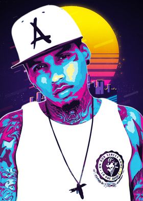 Kid Ink Retro Portrait