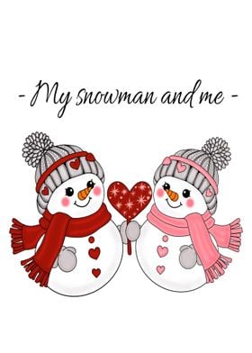 Snowman Couple 