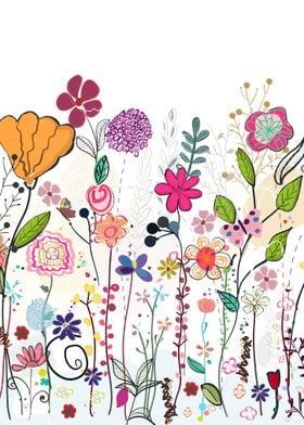 Colorful Floral Illustration