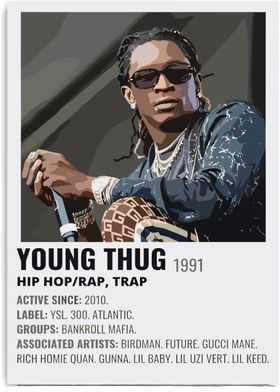 Young Thug Hip Hop Poster