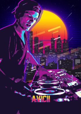 Retro DJ Poster