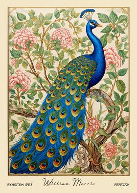 William Morris Peacock Floral