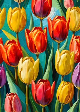 Colorful Tulip Bouquet